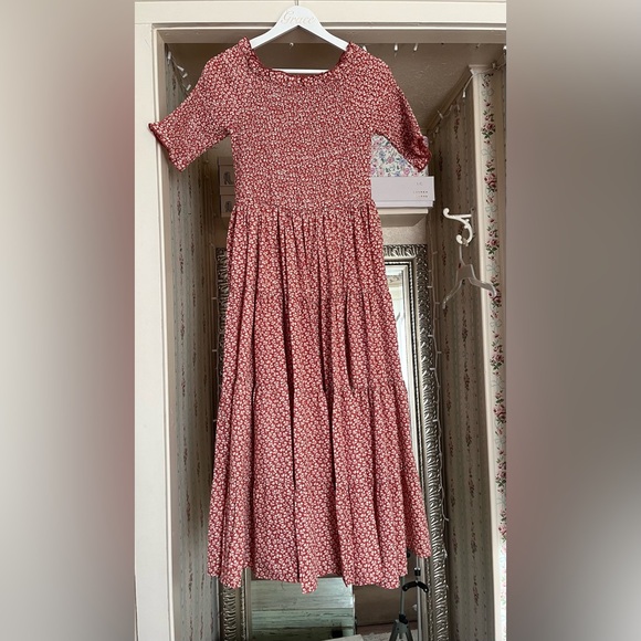 orange creek Dresses & Skirts - Smocked Tiered Full skirt Floral Dress